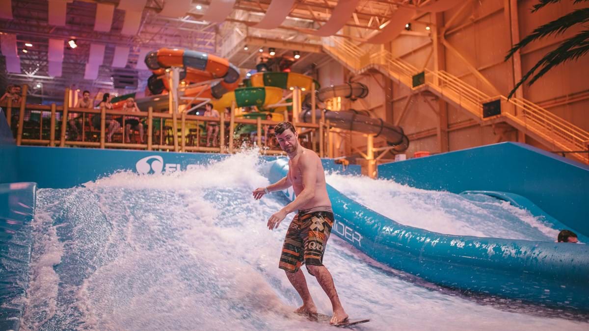 Our Indoor Surf Wave Our Sliding Track At Bora Parc Valcartier